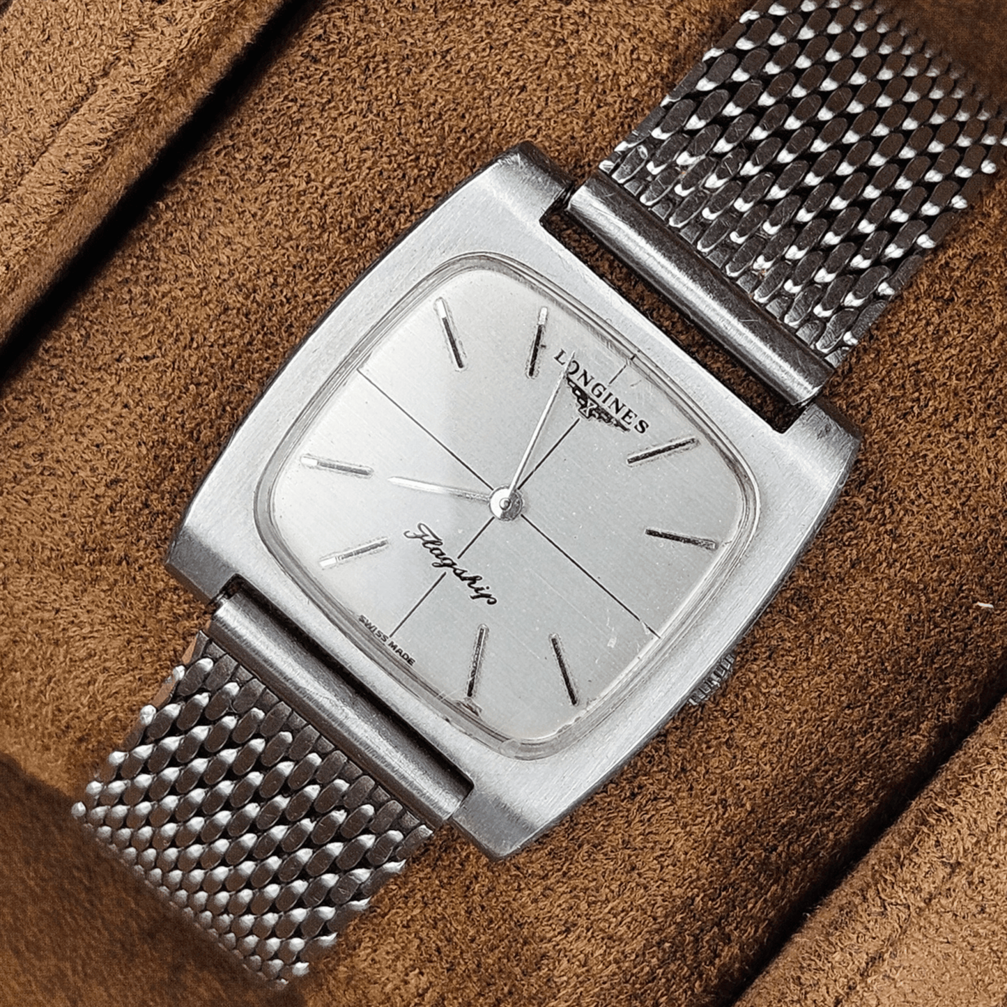 Single Crocodile Leather Watch Case