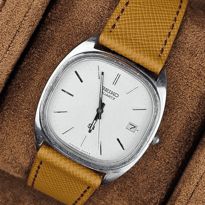 Double Crocodile Leather Watch Case