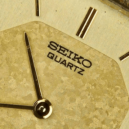 Seiko Quartz Octagonal – Gold Plated – Mosaic Dial - Integrated Bracelet