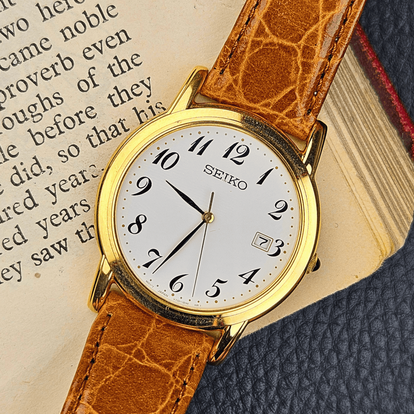 Seiko Breguet Quartz - Gold Plated - White Dial - Box & Tags