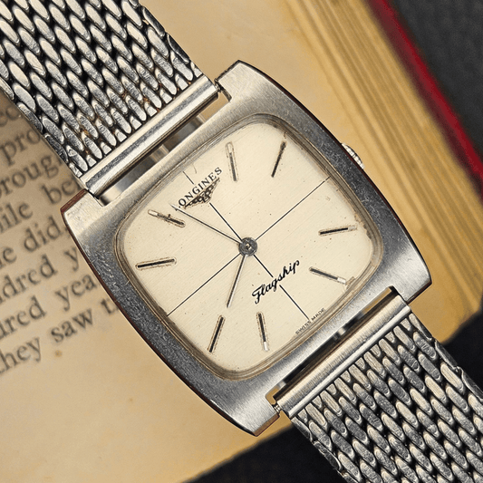 Longines Flagship Manual Wind - TV Case - Stainless Steel - Original Milanese Bracelet