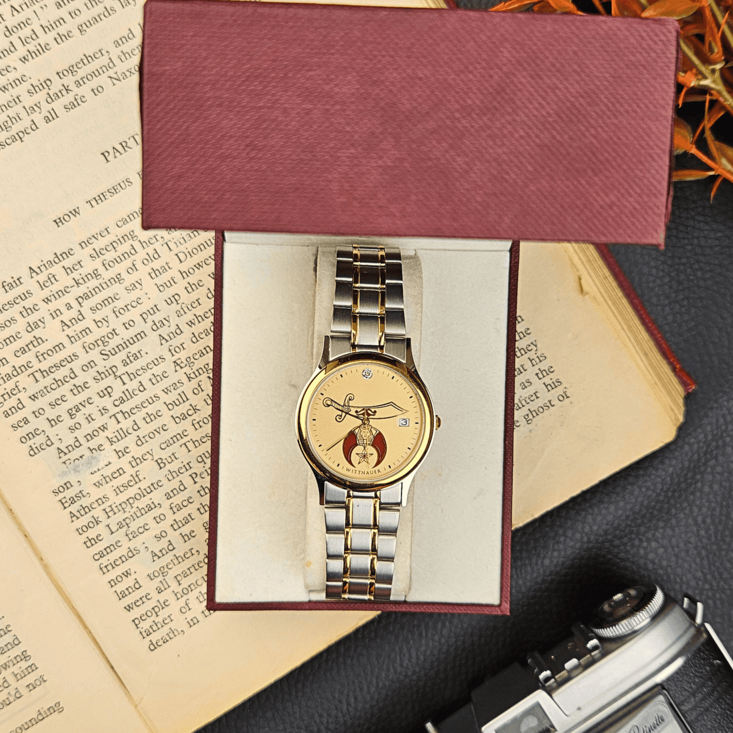 Wittnauer Shriners Dial – Two Tone – Original Box & Booklet