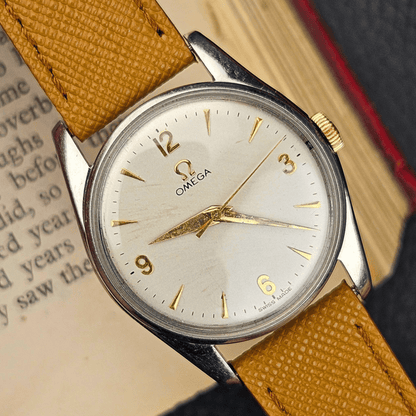 Omega Manual Wind – Silver Dial – Gold Numerals – 1950s