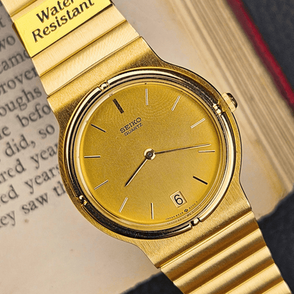 Seiko Quartz – Gold Dial – Original Bracelet