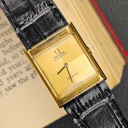 Omega De Ville Automatic – Gold Linen Dial – Gold Plated