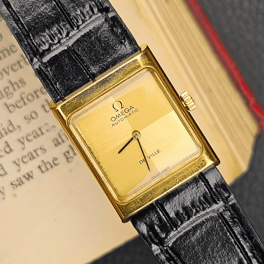 Omega De Ville Automatic – Gold Linen Dial – Gold Plated