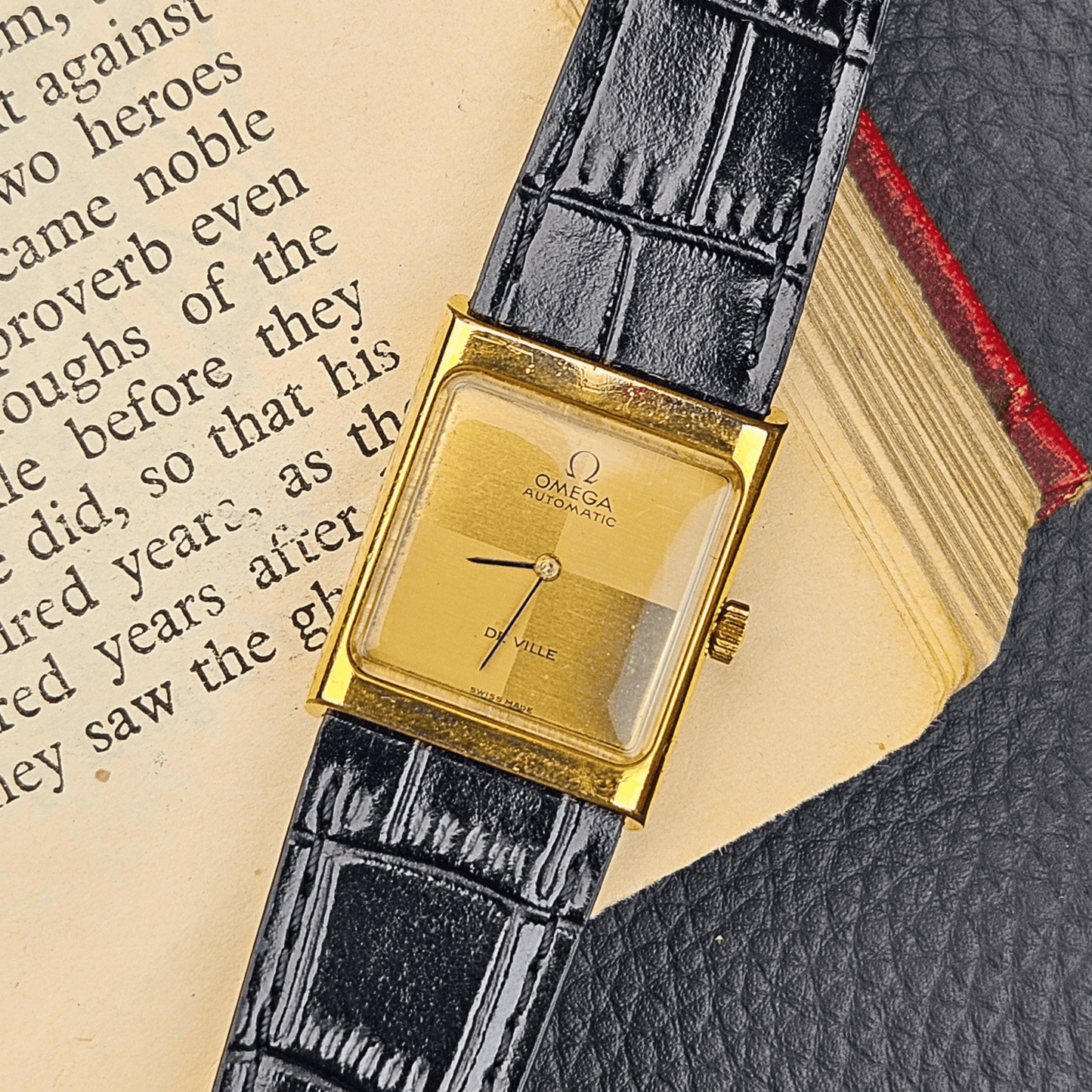 Omega De Ville Automatic – Gold Linen Dial – Gold Plated