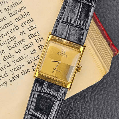 Omega De Ville Automatic – Gold Linen Dial – Gold Plated